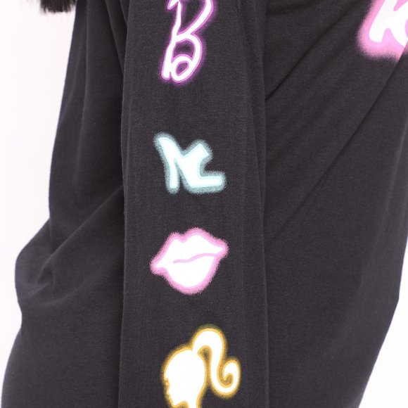 Fashion Nova Let's Go Party Barbie Long Sleeve Tee - Picture 8 of 9